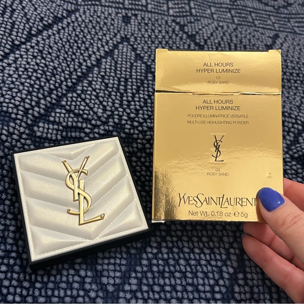 New YSL Hyper Luminize Powder Highlighter 03 Rosy Sand Pink - Picture 2 of 3